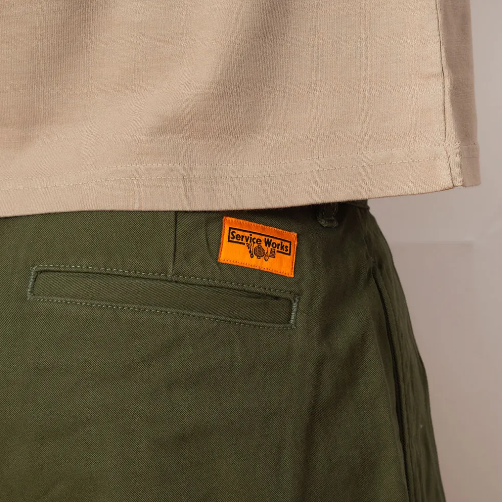 Drill Part Timer Short - Olive