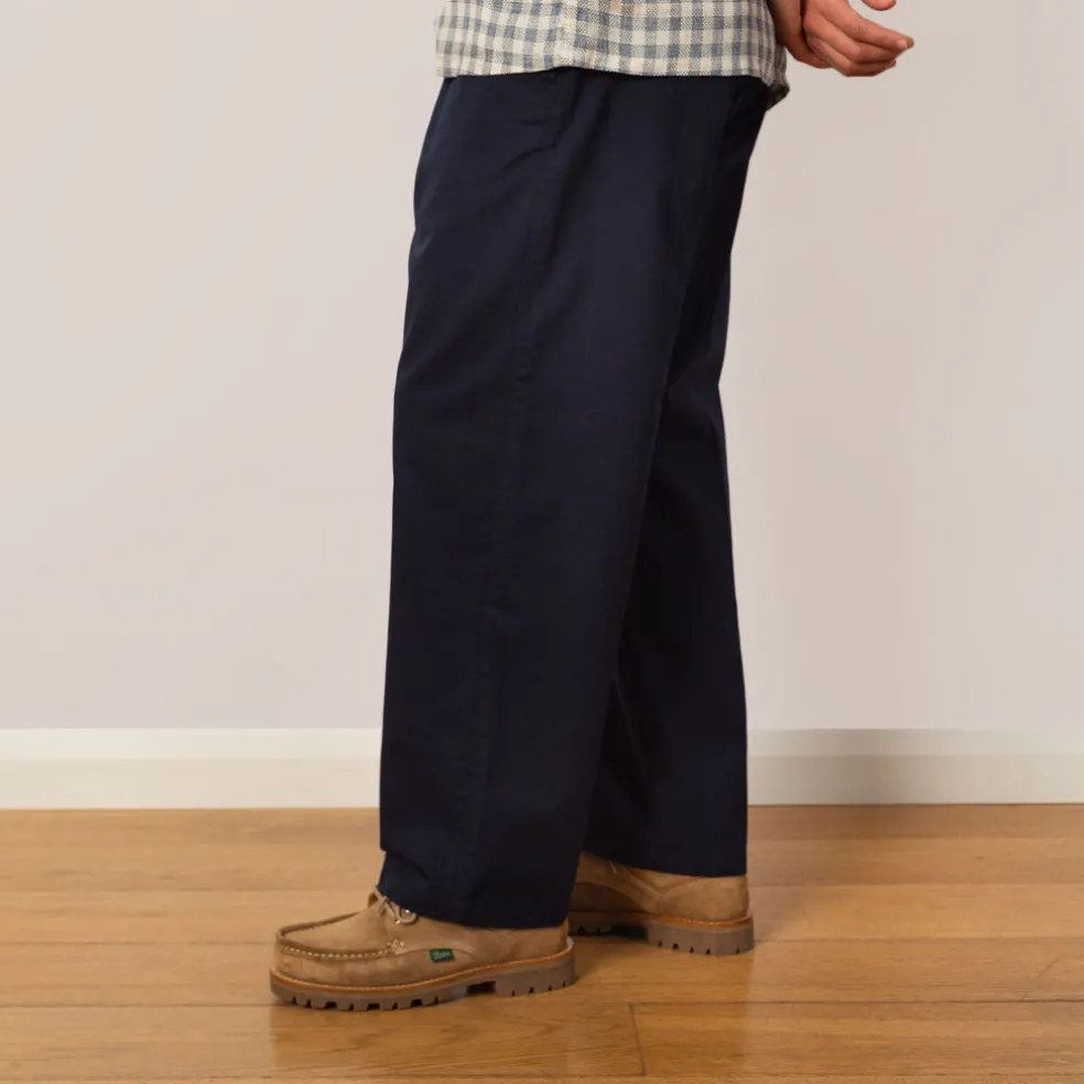 Easy Straight Pants - Navy