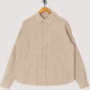 Executive Shirt - Beige Structure Check