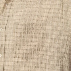 Executive Shirt - Beige Structure Check