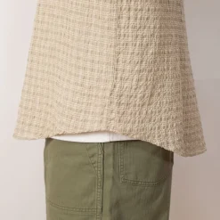 Executive Shirt - Beige Structure Check