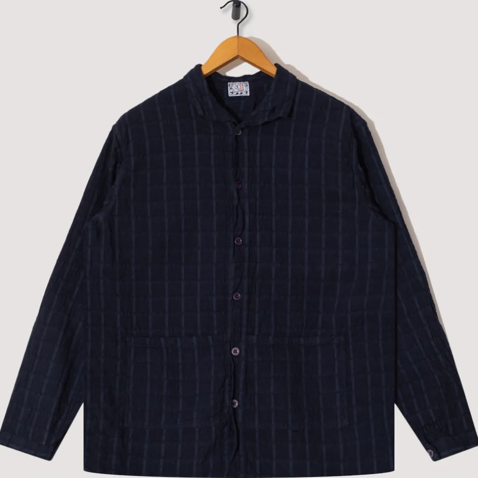 Flipped Collar Shirt - Hadal Blue