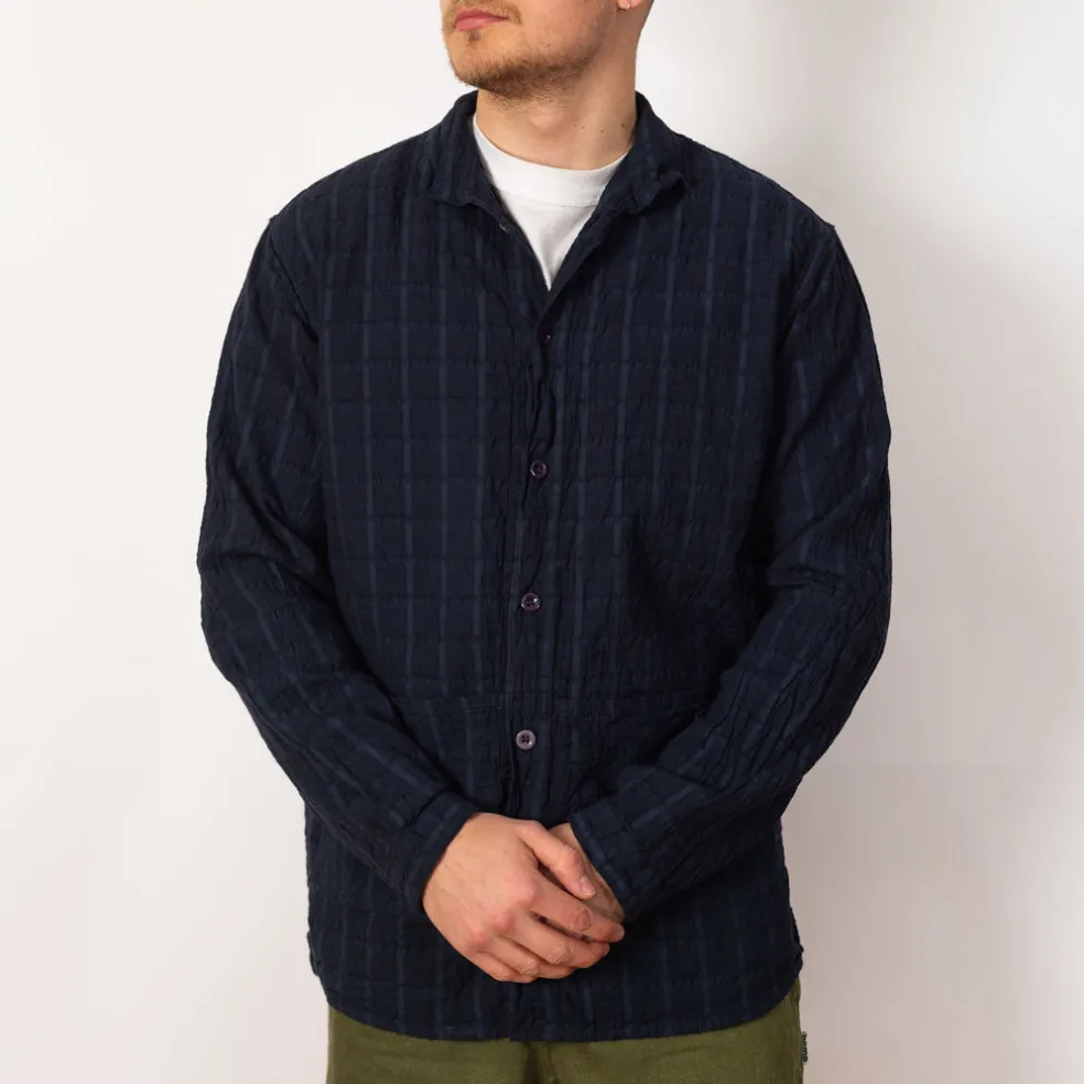 Flipped Collar Shirt - Hadal Blue