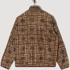 Folk Domino Zip Fleece - Beige