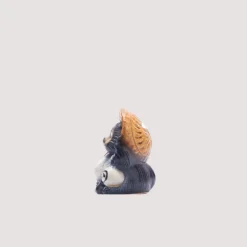 Fortune Raccoon Dog Piggy Bank - Navy