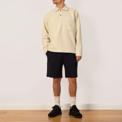 Fraser Loopback Polo - Oatmeal