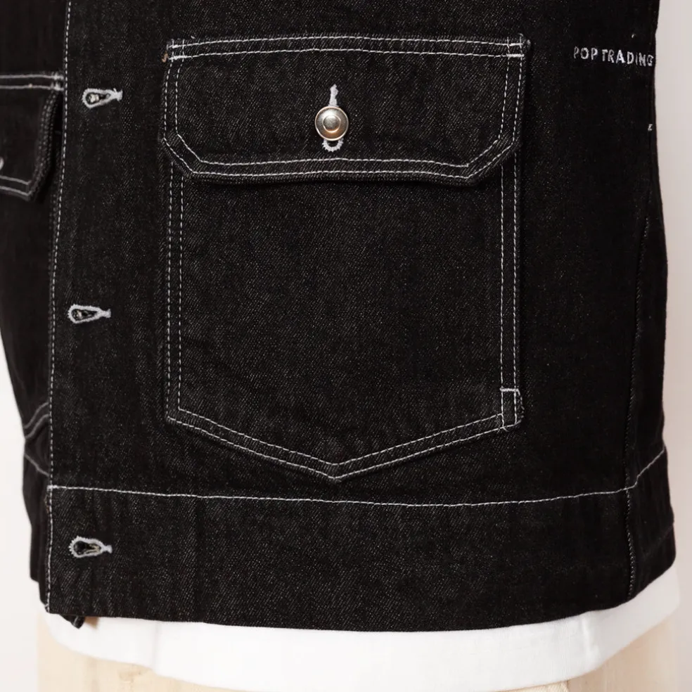 Full Button Jacket - Black