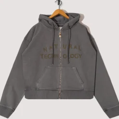 Geo Zip Hoodie - Black
