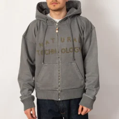 Geo Zip Hoodie - Black