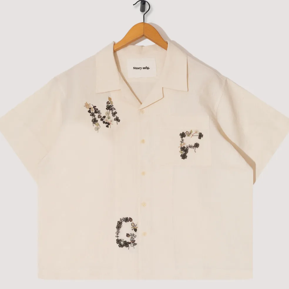 Greetings Shirt - Ecru Clover
