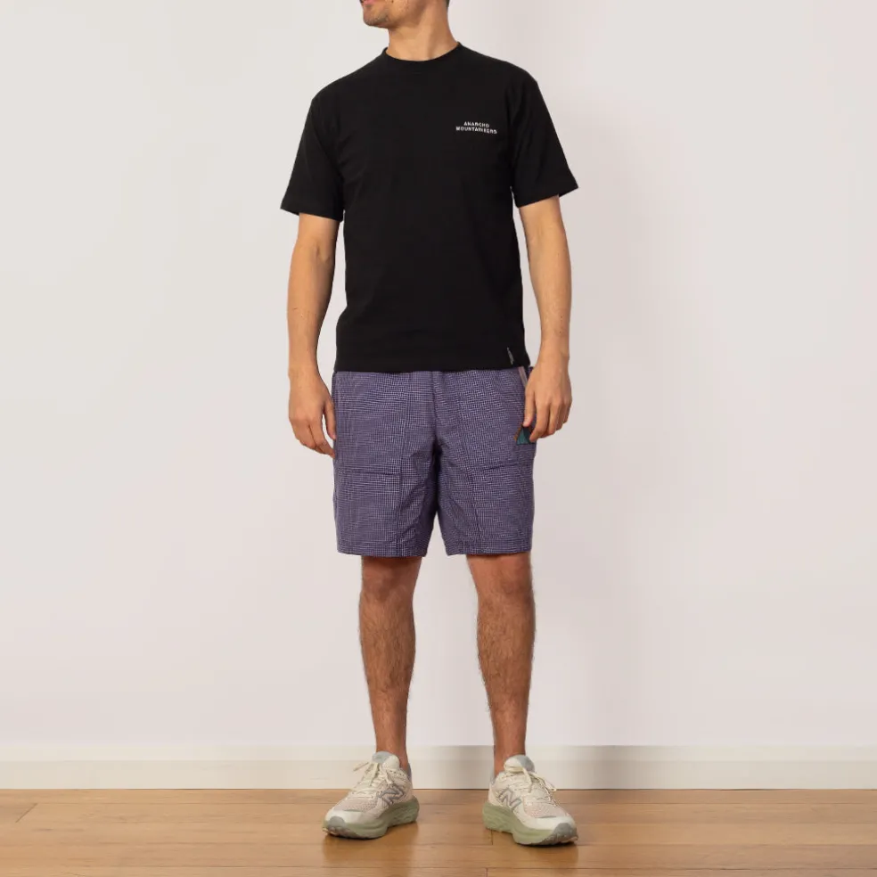Gridded Ripstop Utility Short - Blueberry