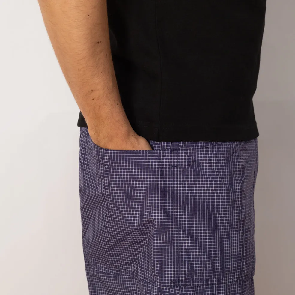 Gridded Ripstop Utility Short - Blueberry