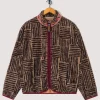 Hacksaw Block Zip Fleece - Beige