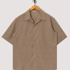 Half Sleeved Shirt - Light Brown