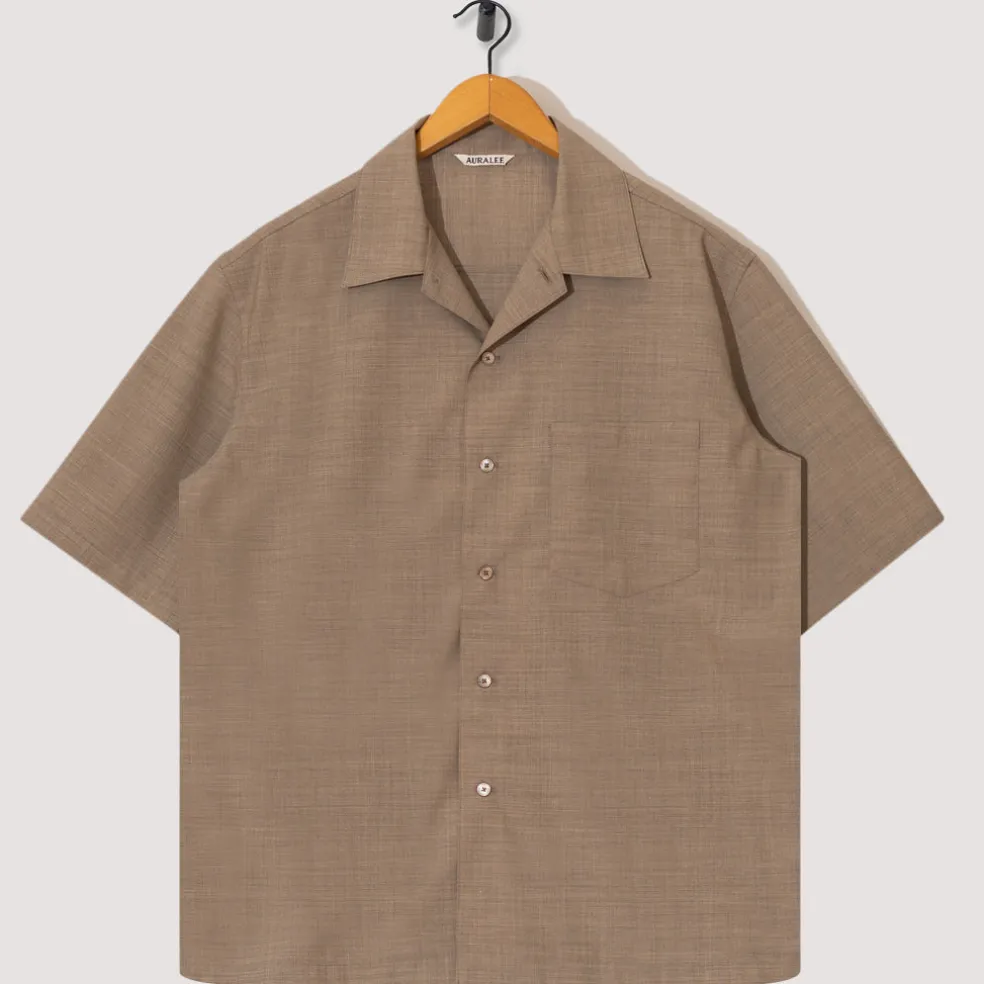 Half Sleeved Shirt - Light Brown
