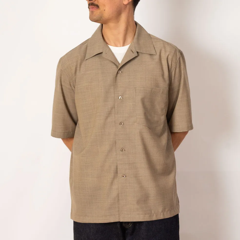 Half Sleeved Shirt - Light Brown