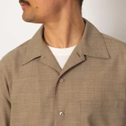 Half Sleeved Shirt - Light Brown