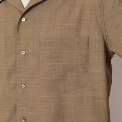 Half Sleeved Shirt - Light Brown