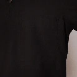 Half Zip Pull On Shirt - Black