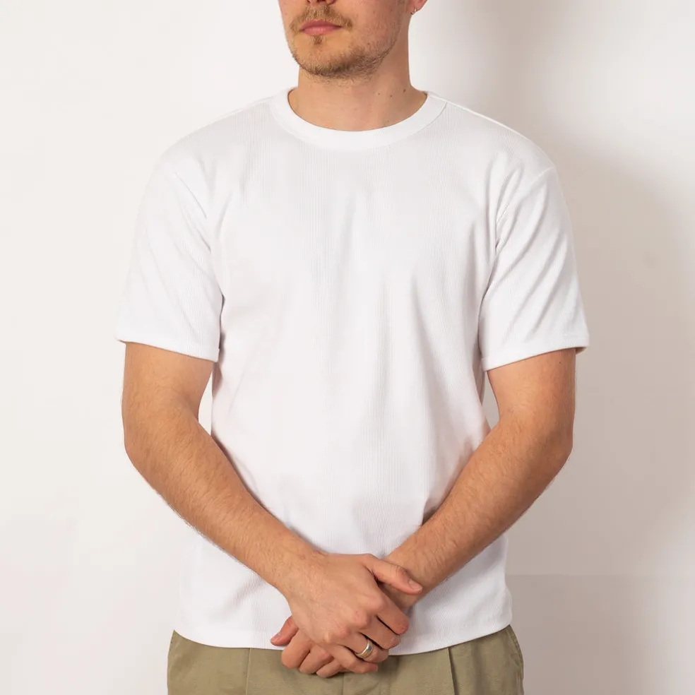 Heavyweight Rib Crew S/S - Off White