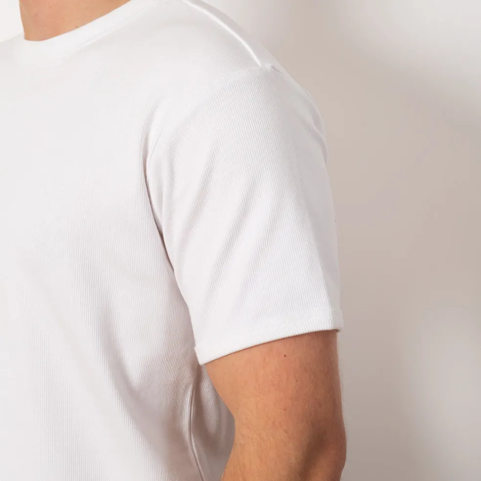 Heavyweight Rib Crew S/S - Off White