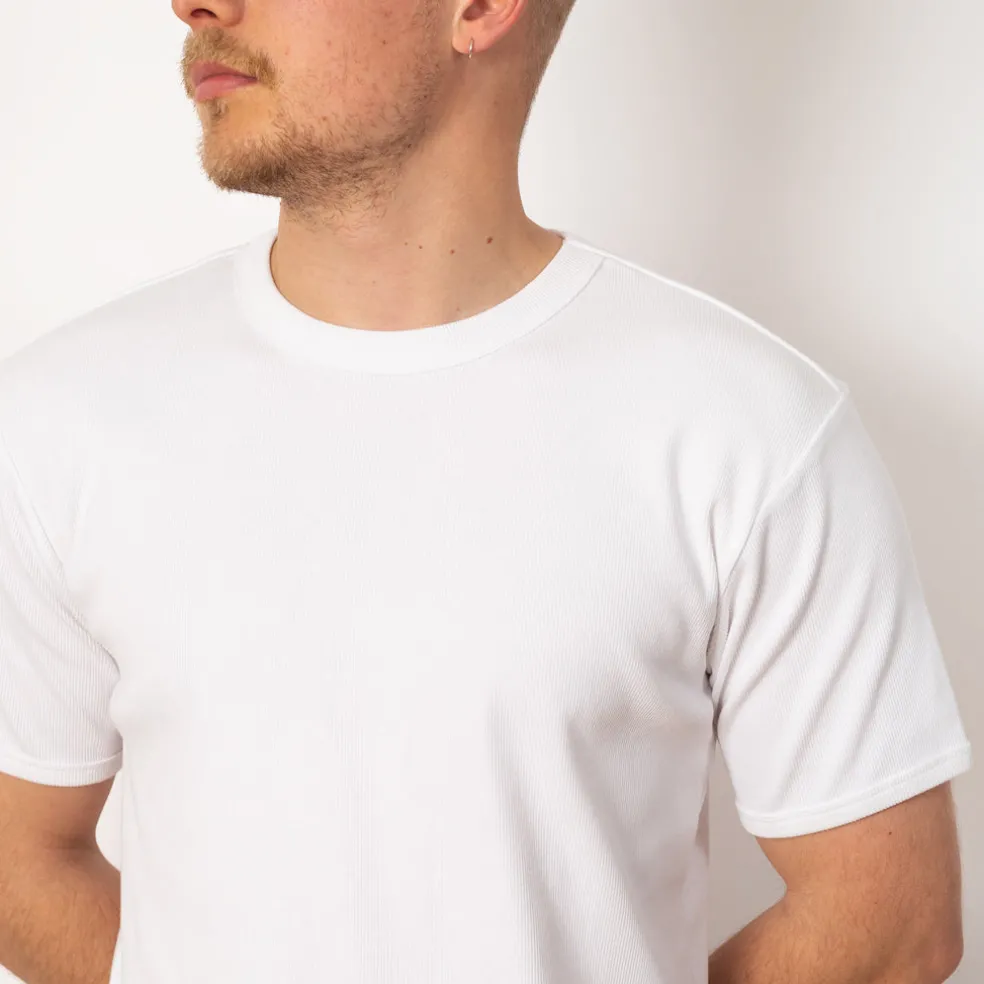 Heavyweight Rib Crew S/S - Off White