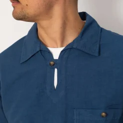 Heritage Linen Smock - Obscure Blue