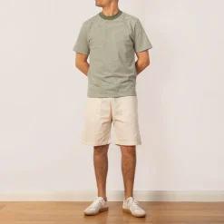 Heritage Striped Tee - Orto/Milk