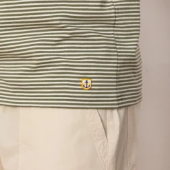 Heritage Striped Tee - Orto/Milk