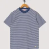 Heritage Striped T-Shirt - Obscure/Milk