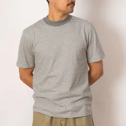 Heritage Striped T-Shirt - Misty/Milk