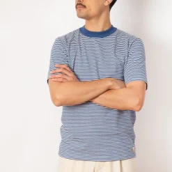 Heritage Striped T-Shirt - Obscure/Milk