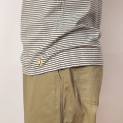 Heritage Striped T-Shirt - Misty/Milk