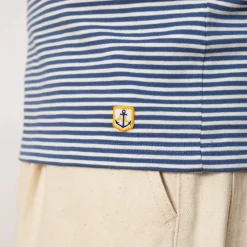 Heritage Striped T-Shirt - Obscure/Milk