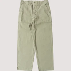 Herringbone Fatigue Pants - Green