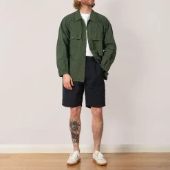 High Density Peg Top Baker Shorts - Navy