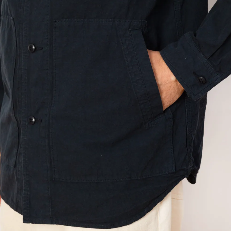 High Density Shirt Jacket - Navy