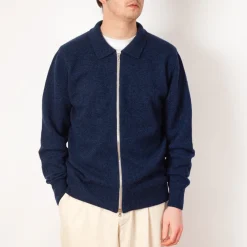 High Pressure Zip Knit - Navy Mix