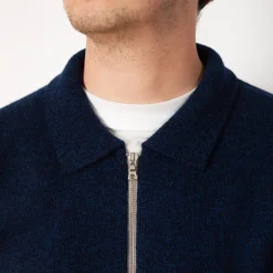 High Pressure Zip Knit - Navy Mix