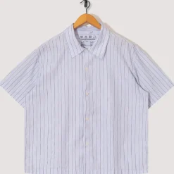 Holiday Shirt - Light Blue Banker Stripe
