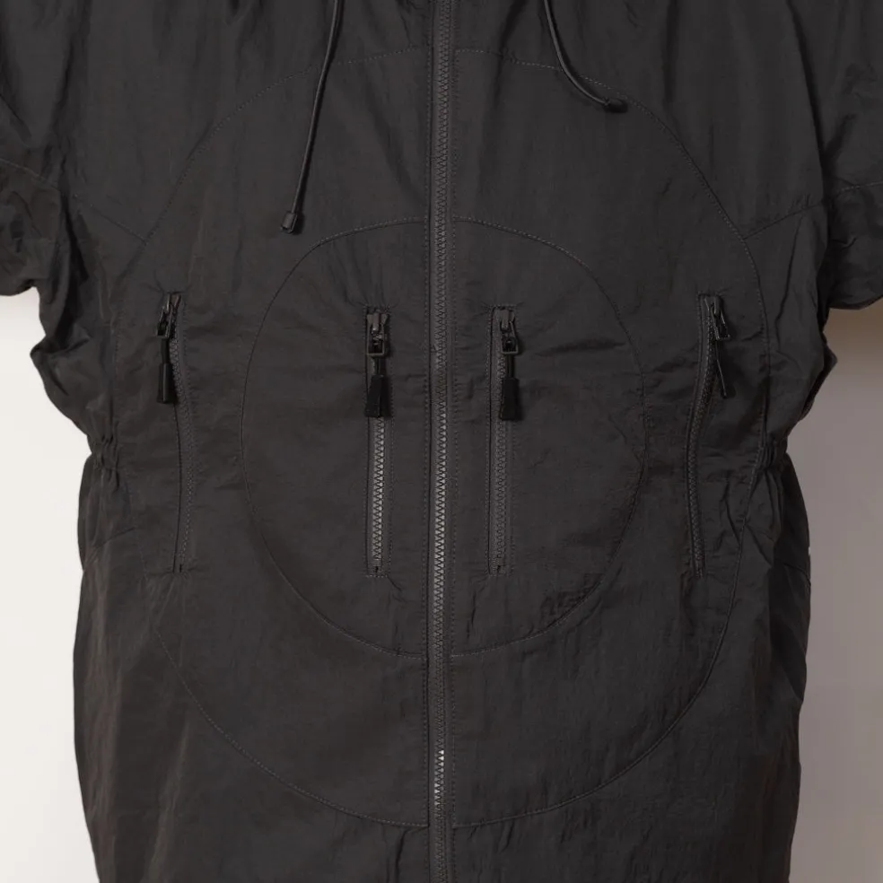Hooded O Jacket - Charcoal