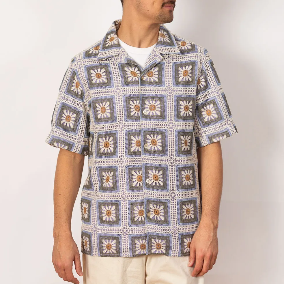 Julio Crochet Shirt 5391 - Violet
