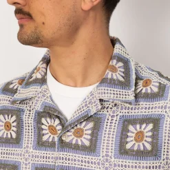 Julio Crochet Shirt 5391 - Violet