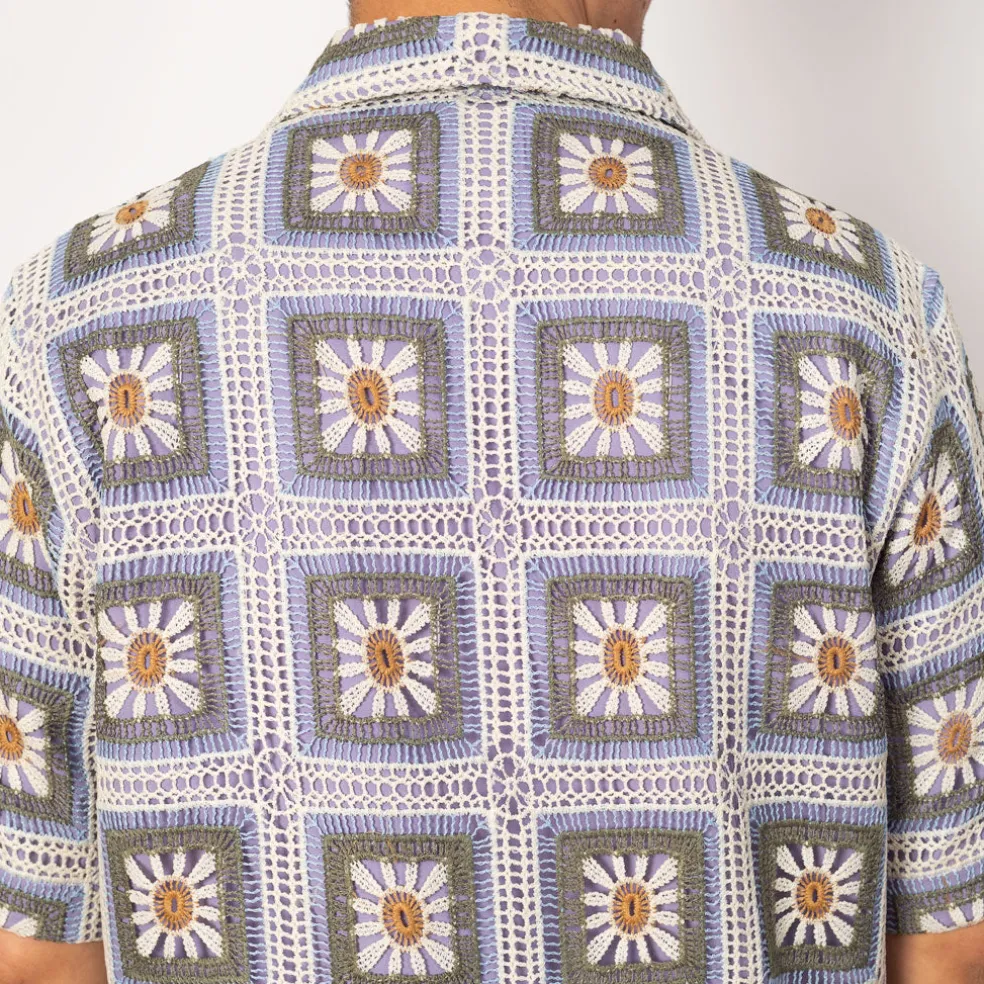 Julio Crochet Shirt 5391 - Violet