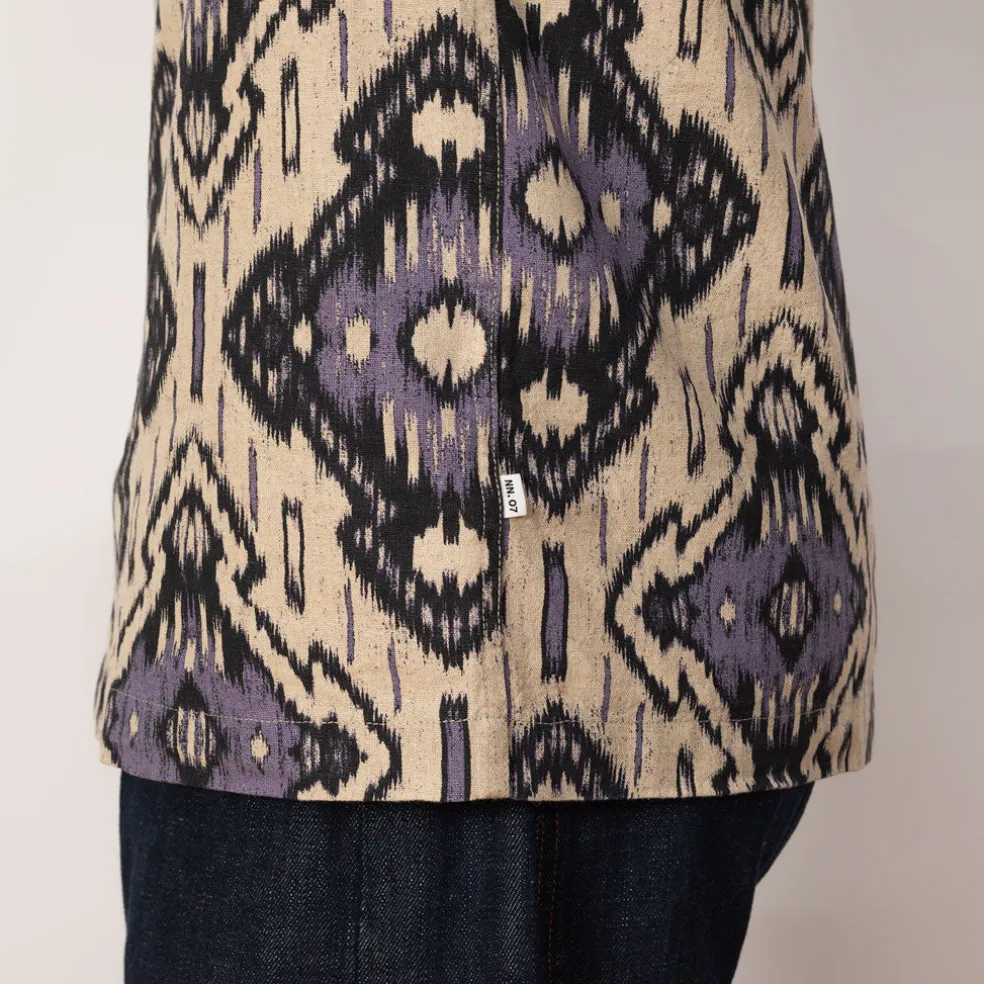Julio Shirt 5396 - Violet Ikat