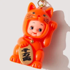 Kewpie Doll Keychain - Orange