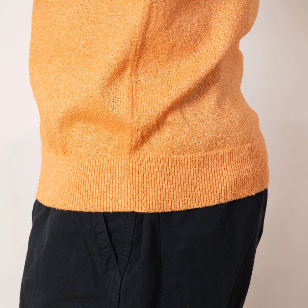Knit Boucle Polo - Orange