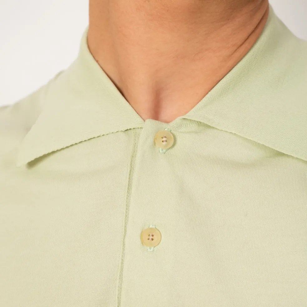 Knit Polo - Light Pistachio