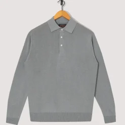 Knit Polo 12G - Ice Blue