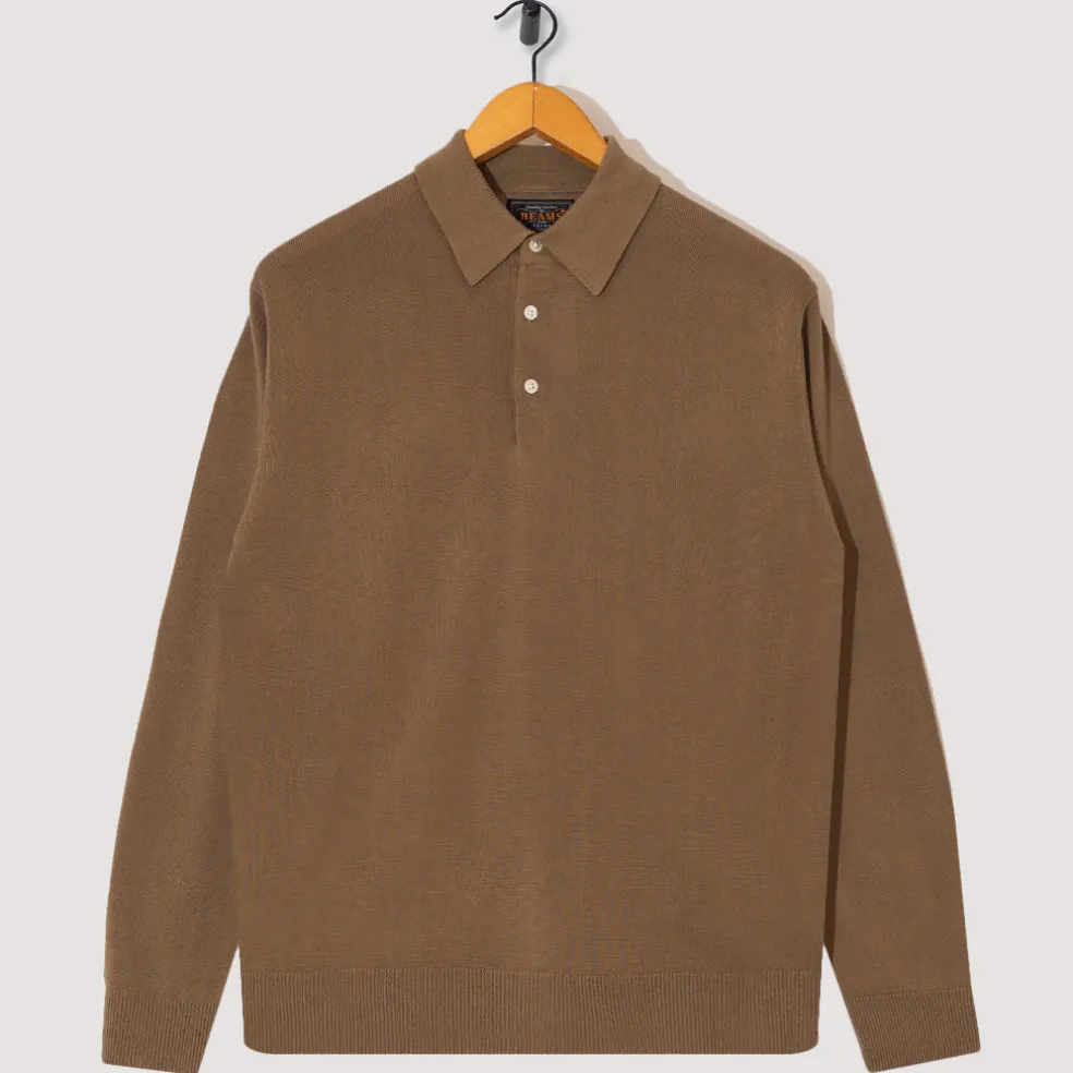 Knit Polo 12G - Mocha